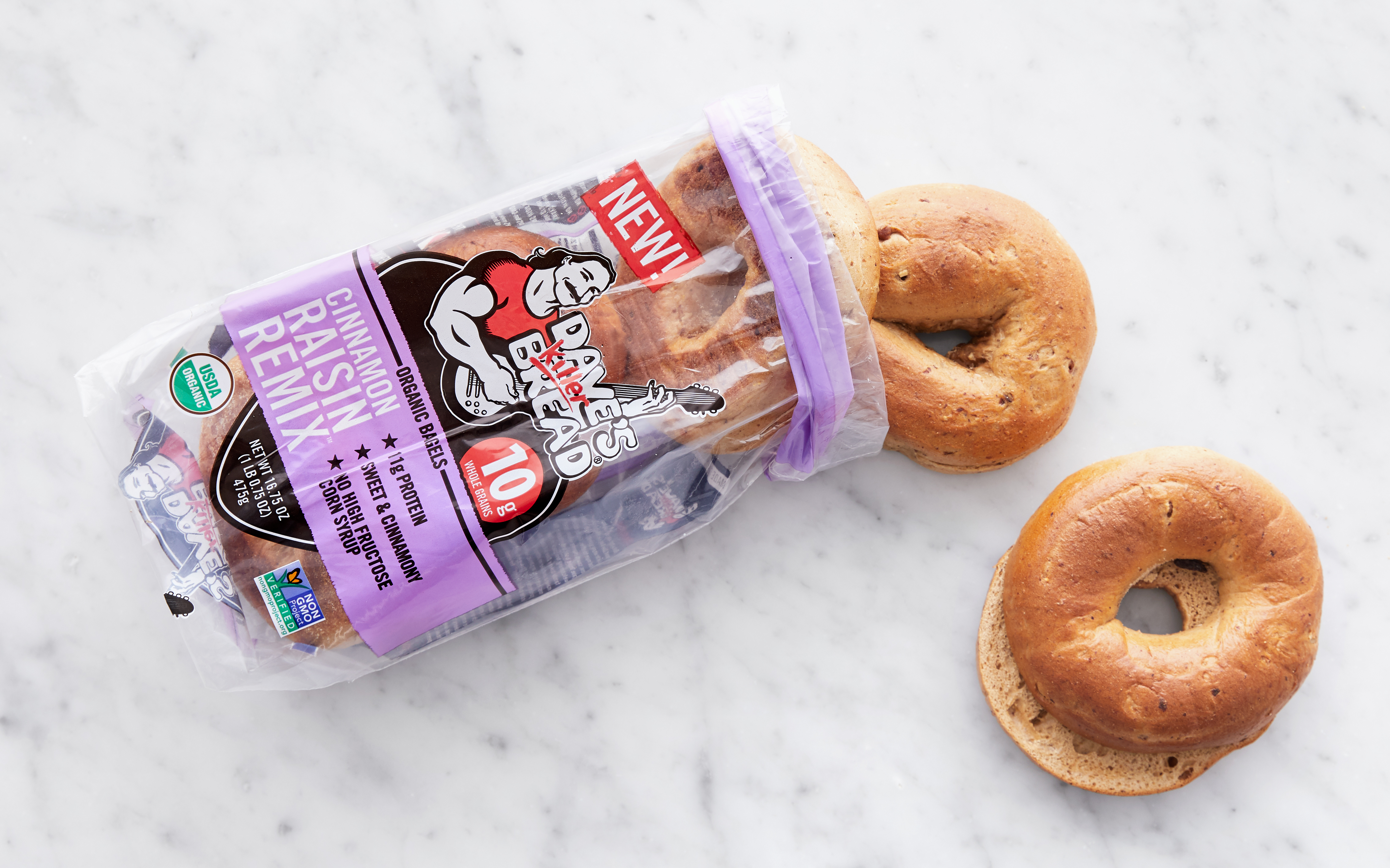 Organic Cinnamon Raisin Bagels Dave's Killer Bread SF Bay Good Eggs